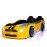 Yellow Speed Race Car Beds for Kids