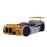 Turbo Speed Yellow  Kids Race Car Bed